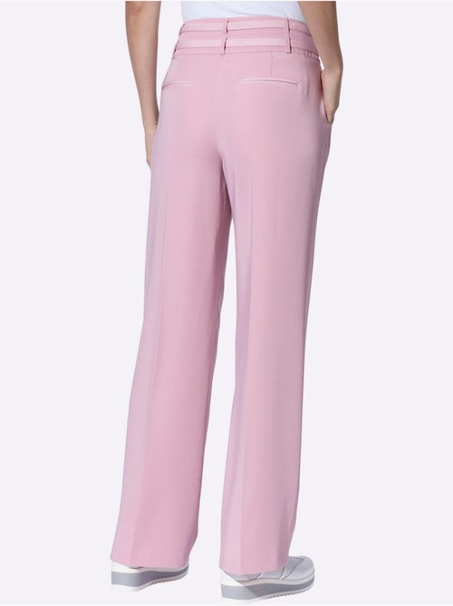 Pantalon plissé double ceinture - taille standard - helline - Kiabi Pantalon plissé double ceinture - taille standard - helline - Kiabi