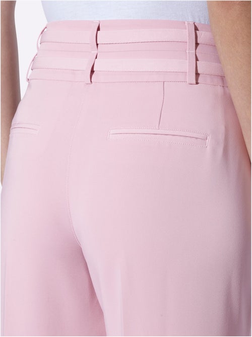 Pantalon plissé double ceinture - taille standard - helline - Kiabi Pantalon plissé double ceinture - taille standard - helline - Kiabi