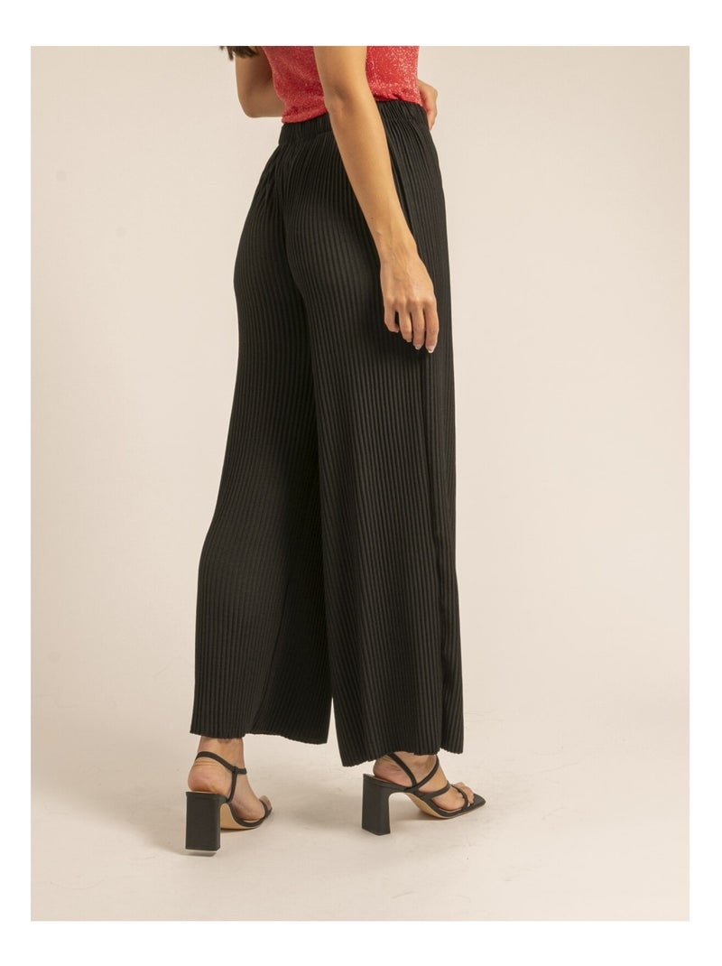 Pantalon plissé ELOU Noir - Kiabi