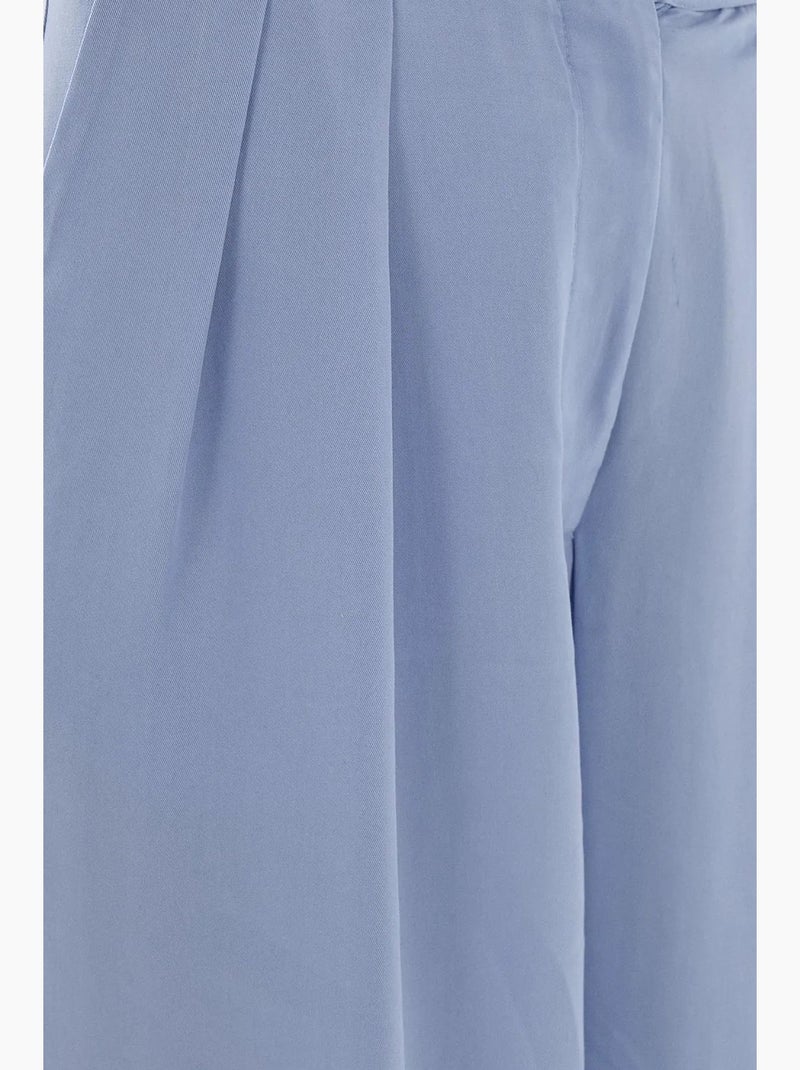 Pantalon plissé hiccup Bleu - Kiabi