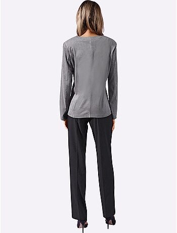 Pantalon Plissé Jambes Affinées - Taille Longue - Witt