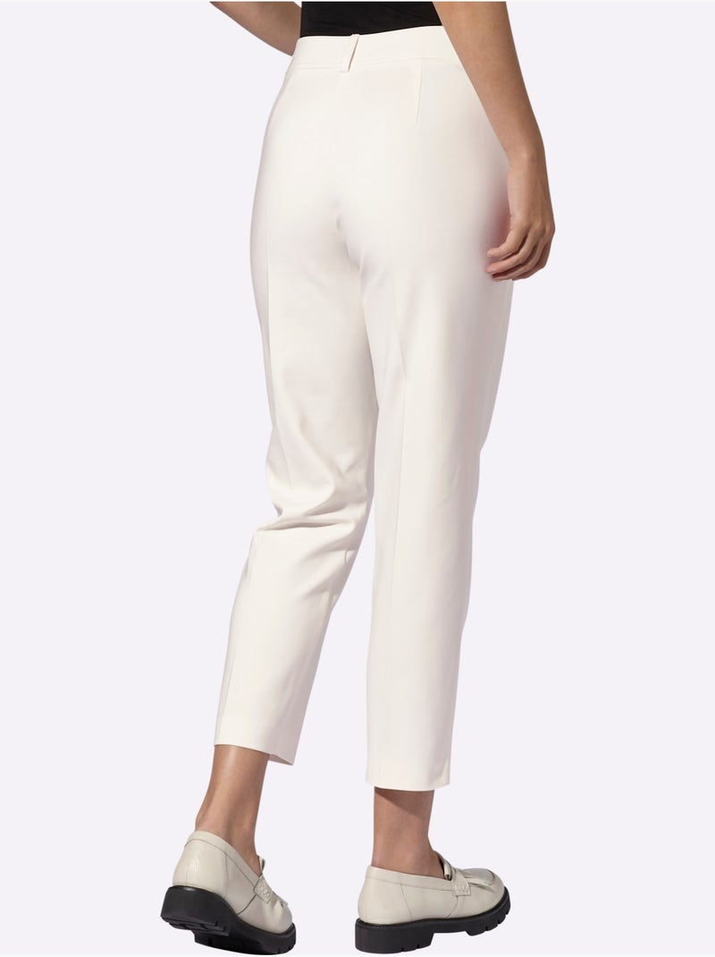 Pantalon Plissé Petites Pierres Fantaisie - Taille Standard - helline Ecru - Kiabi