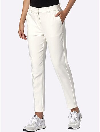Pantalon Plissé Plis Repassés, Effet Affinant - Taille Standard - Helline