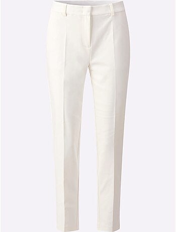 Pantalon Plissé Plis Repassés, Effet Affinant - Taille Standard - Helline