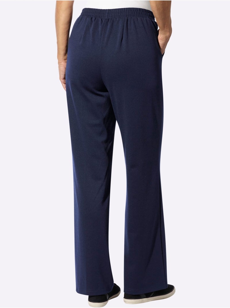 Pantalon plissé plis repassés soignés - Taille standard - moda vilona Bleu marine - Kiabi
