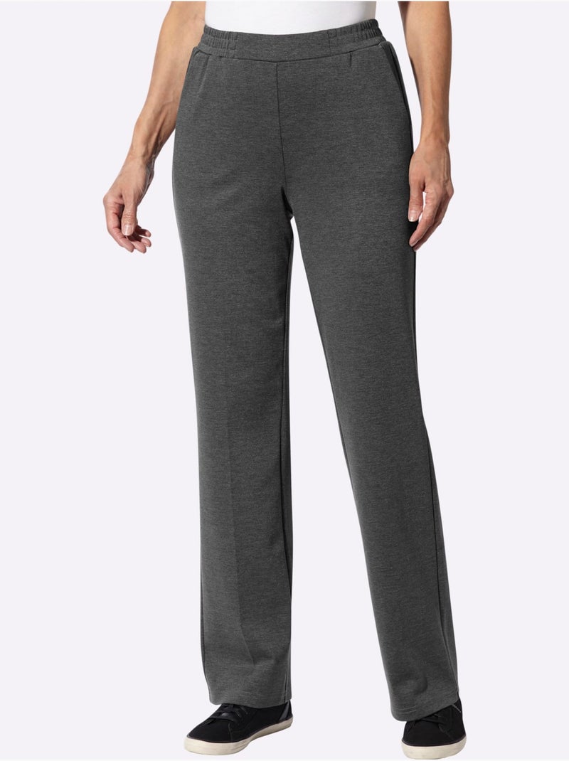 Pantalon plissé plis repassés soignés - Taille standard - moda vilona Noir Gris anthracite - Kiabi
