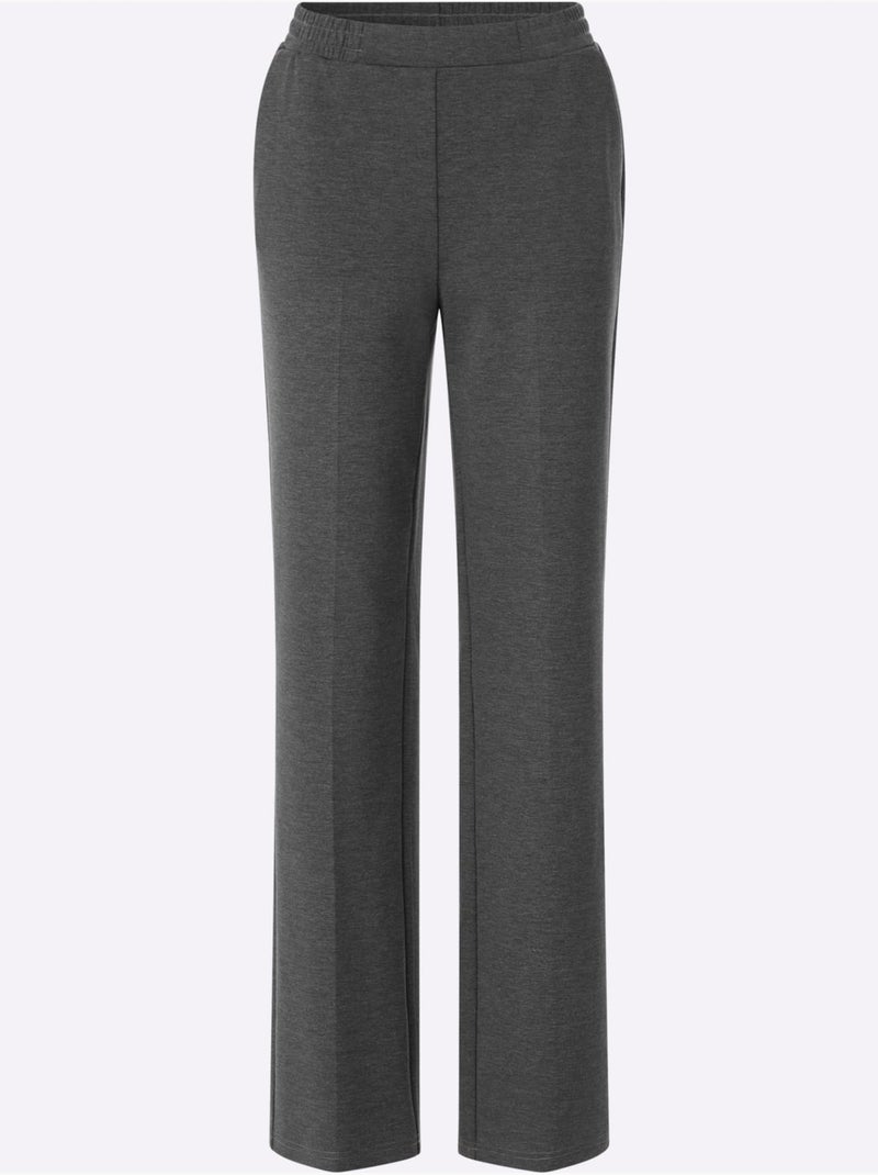 Pantalon plissé plis repassés soignés - Taille standard - moda vilona Noir Gris anthracite - Kiabi