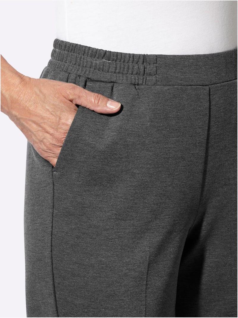Pantalon plissé plis repassés soignés - Taille standard - moda vilona Noir Gris anthracite - Kiabi