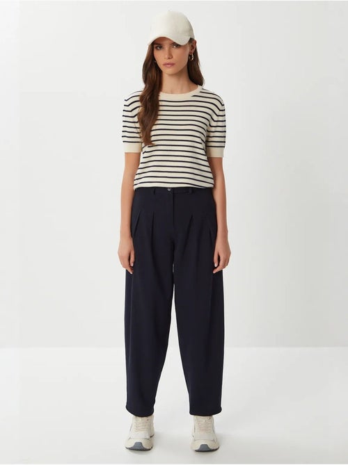 Pantalon plissé taille haute à jambes larges istanbul - Kiabi Pantalon plissé taille haute à jambes larges istanbul - Kiabi