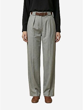 Pantalon plissé taille haute à jambes larges my fashion