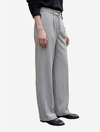 Pantalon plissé taille haute à jambes larges my fashion