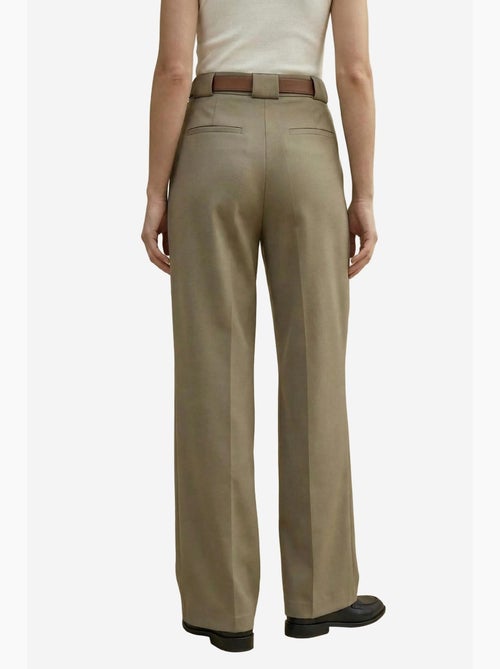 Pantalon plissé taille haute à jambes larges my fashion - Kiabi
