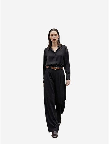 Pantalon plissé taille haute à jambes larges my fashion