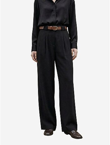 Pantalon plissé taille haute à jambes larges my fashion