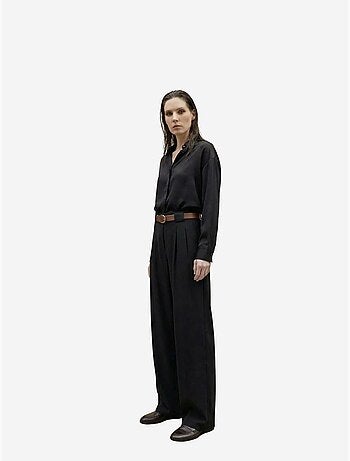 Pantalon plissé taille haute à jambes larges my fashion