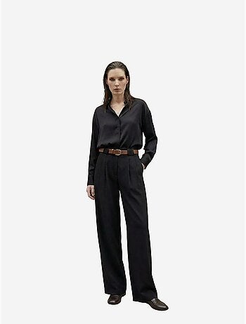 Pantalon plissé taille haute à jambes larges my fashion