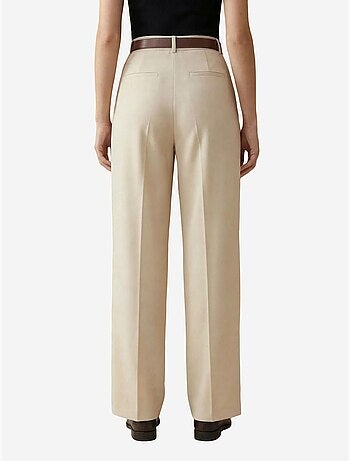 Pantalon plissé taille haute à jambes larges my fashion