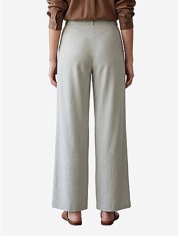 Pantalon plissé taille haute à jambes larges my fashion