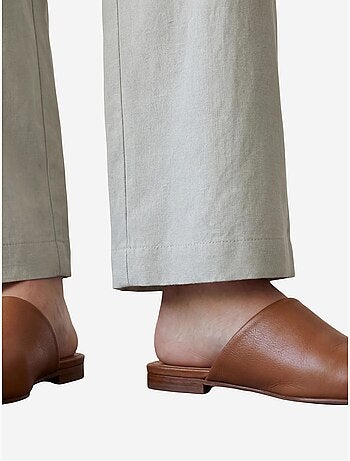 Pantalon plissé taille haute à jambes larges my fashion