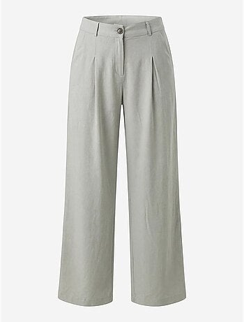 Pantalon plissé taille haute à jambes larges my fashion
