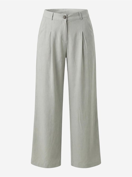 Pantalon plissé taille haute à jambes larges my fashion - Kiabi