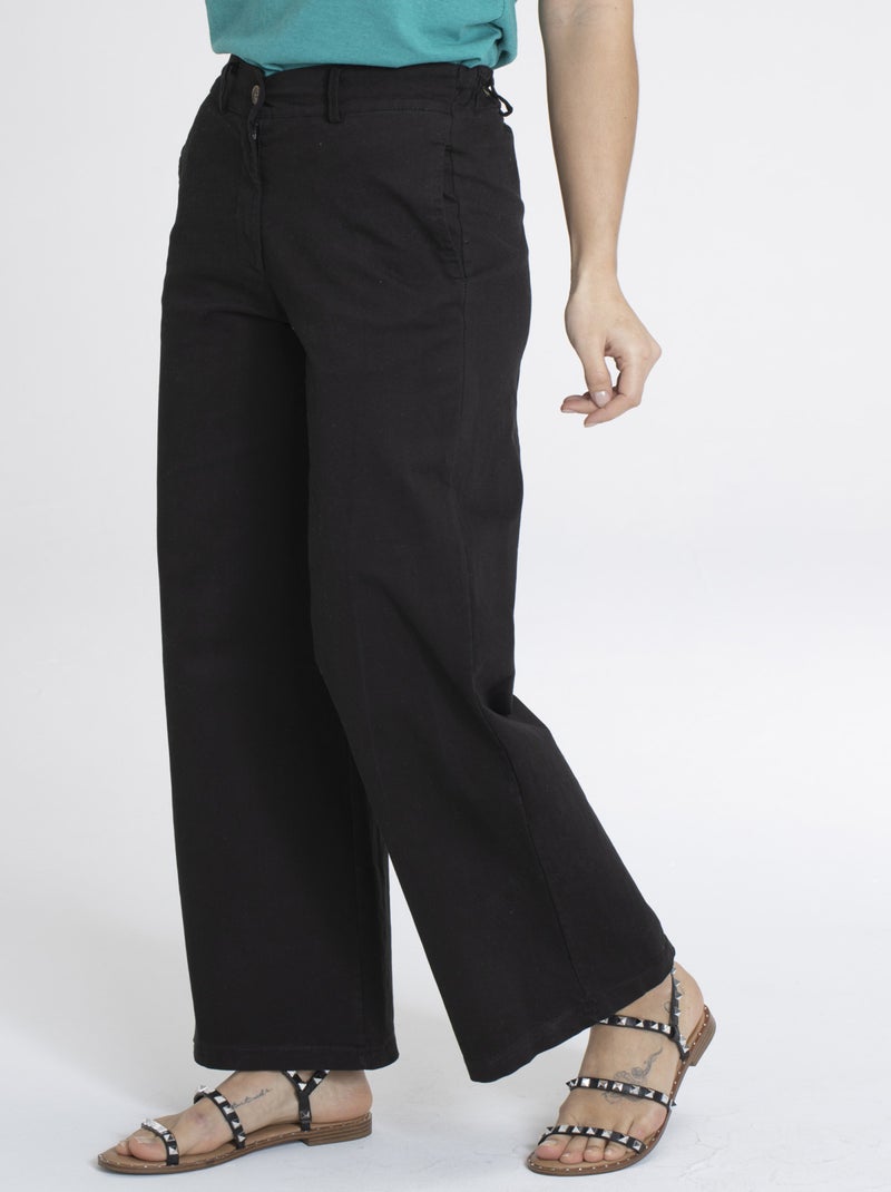 Pantalon PLUME Noir Pantalons Noir - Kiabi
