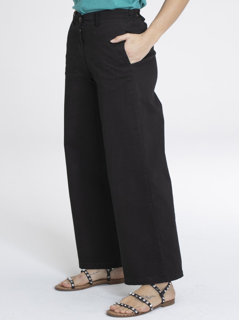 Pantalon PLUME Noir Pantalons Noir - Kiabi