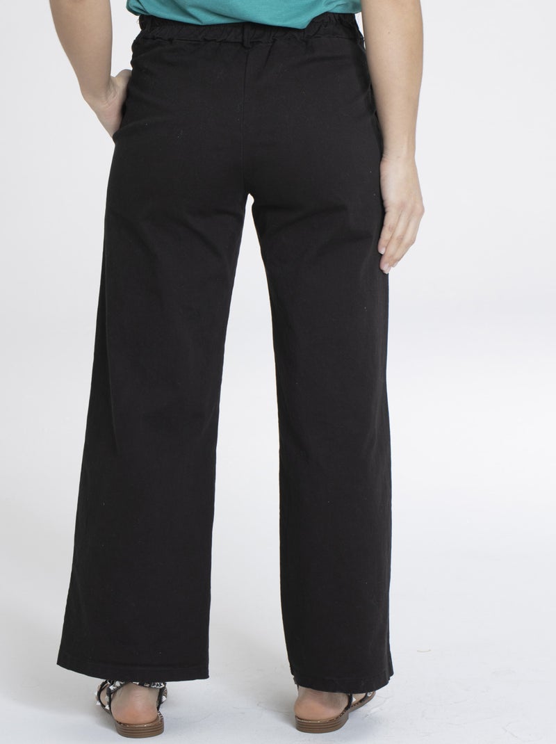 Pantalon PLUME Noir Pantalons Noir - Kiabi