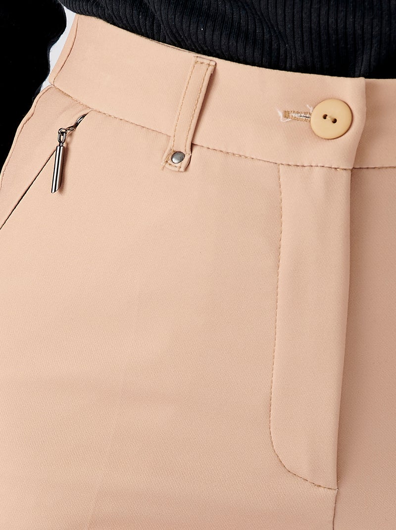 Pantalon poches zippées Perfect Fit by Damart - Damart Beige - Kiabi