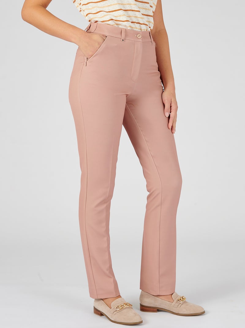 Pantalon poches zippées Perfect Fit by Damart - Damart Taupe - Kiabi