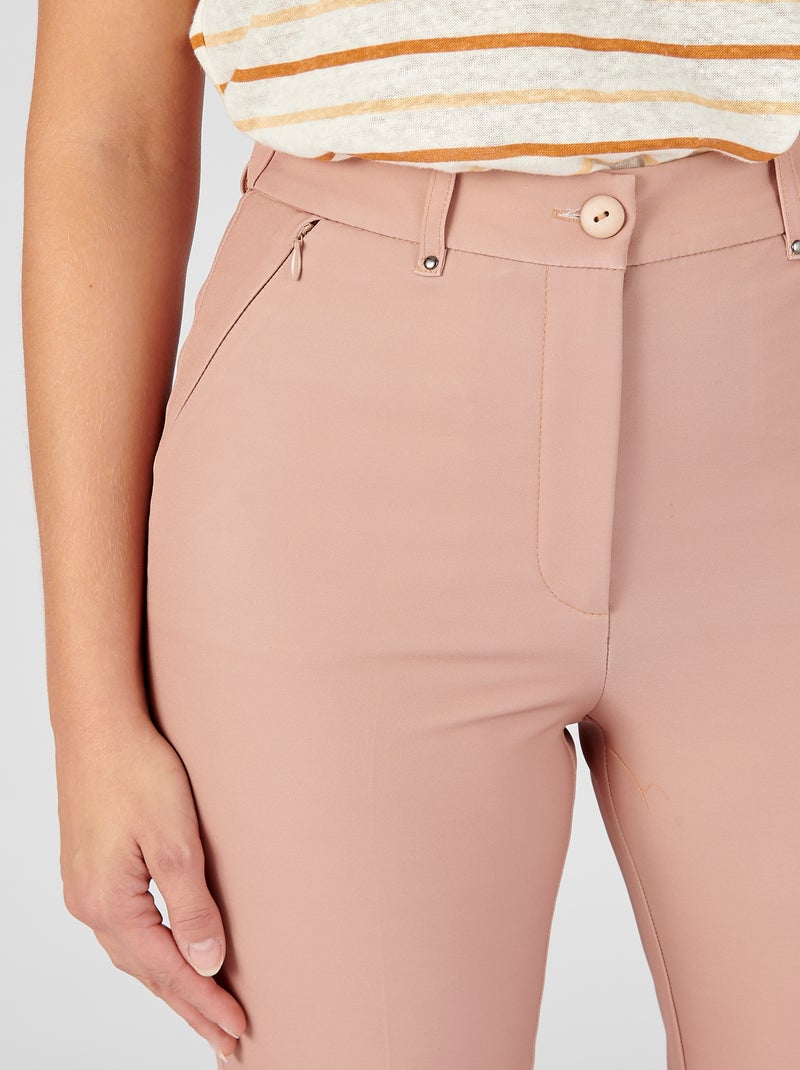 Pantalon poches zippées Perfect Fit by Damart - Damart Taupe - Kiabi