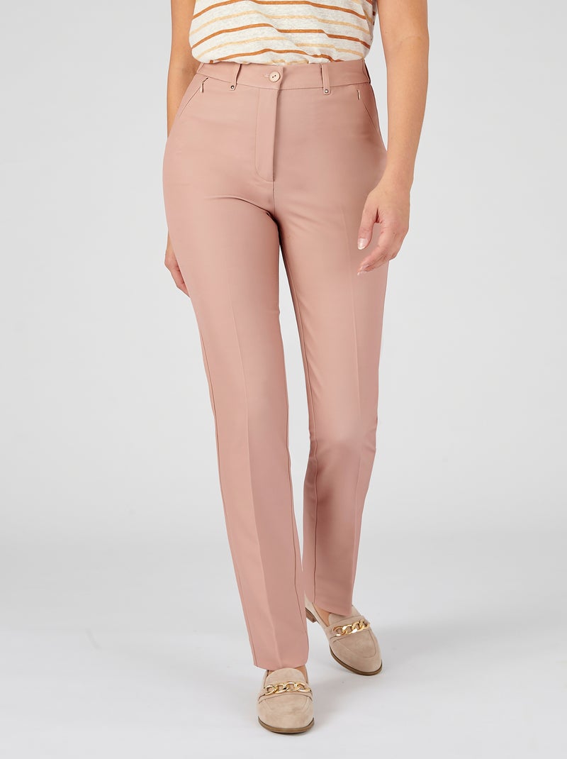 Pantalon poches zippées Perfect Fit by Damart - Damart Taupe - Kiabi