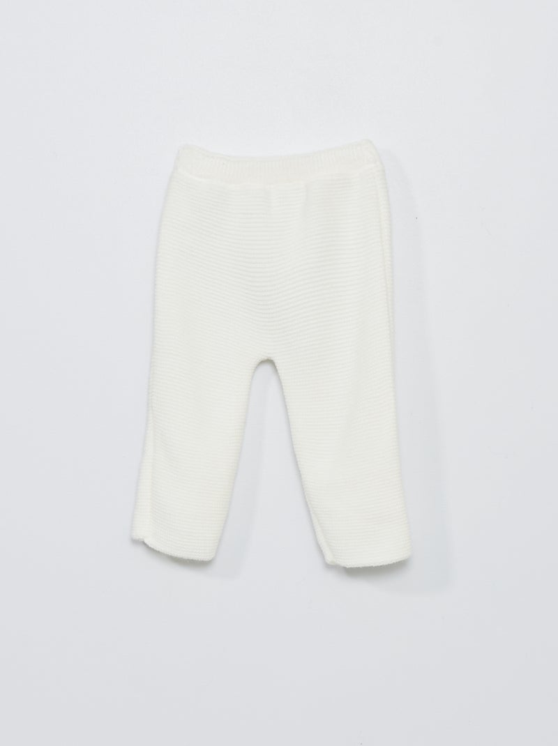 Pantalon point mousse 'La Manufacture de Layette' - Made in France blanc - Kiabi