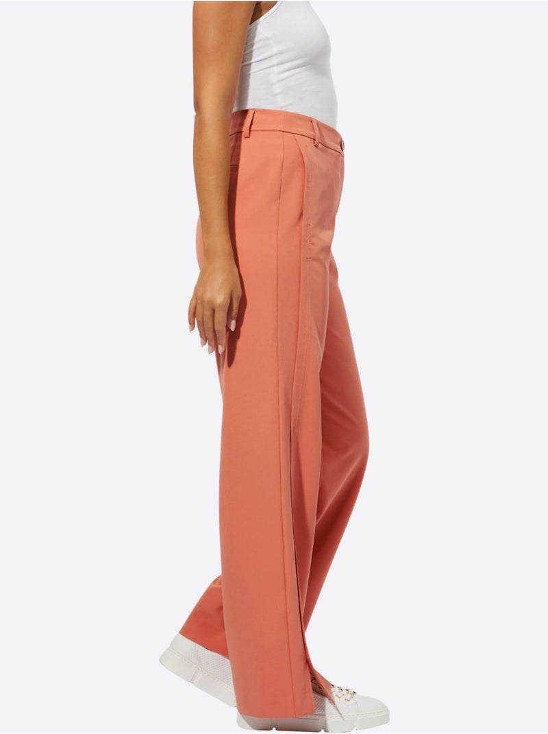 Pantalon Polyester Recyclé - Taille Courte - helline Orange - Kiabi
