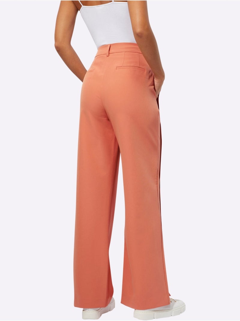 Pantalon Polyester Recyclé - Taille Courte - helline Orange - Kiabi