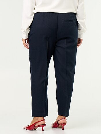 Pantalon pour femme en toile à coupe droite