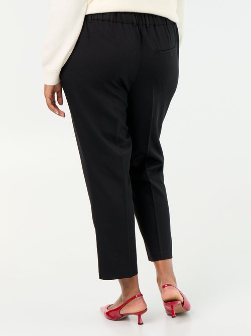 Pantalon pour femme en toile à coupe droite - Kiabi Pantalon pour femme en toile à coupe droite - Kiabi