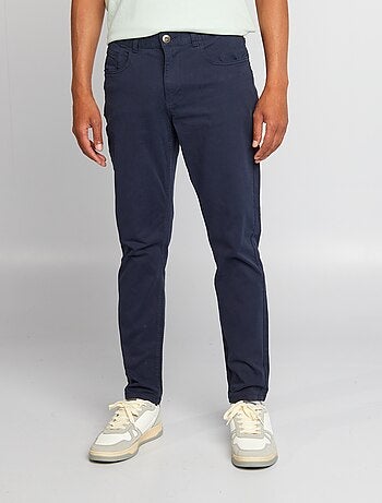 Pantalon pour homme à coupe slim et 5 poches
