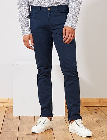 Pantalon pour homme à coupe slim et 5 poches