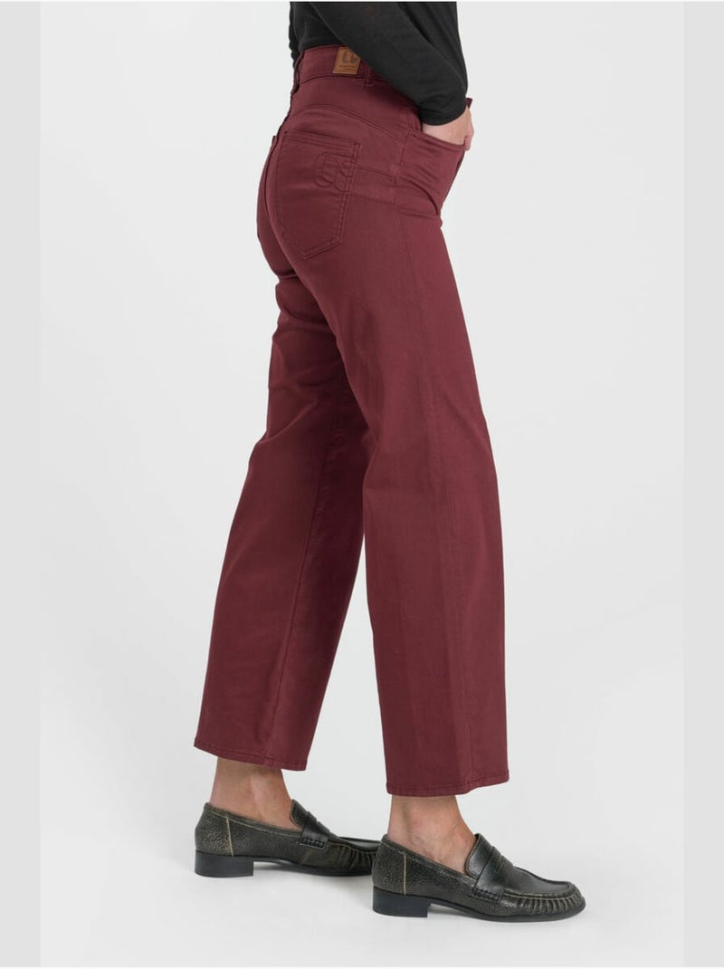 Pantalon pulphi24 loose, large 'le temps des cerises' Rouge - Kiabi