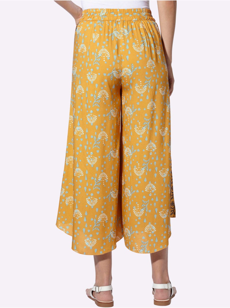 Pantalon Pure Viscose - Taille Standard - Helline Ocre - Kiabi