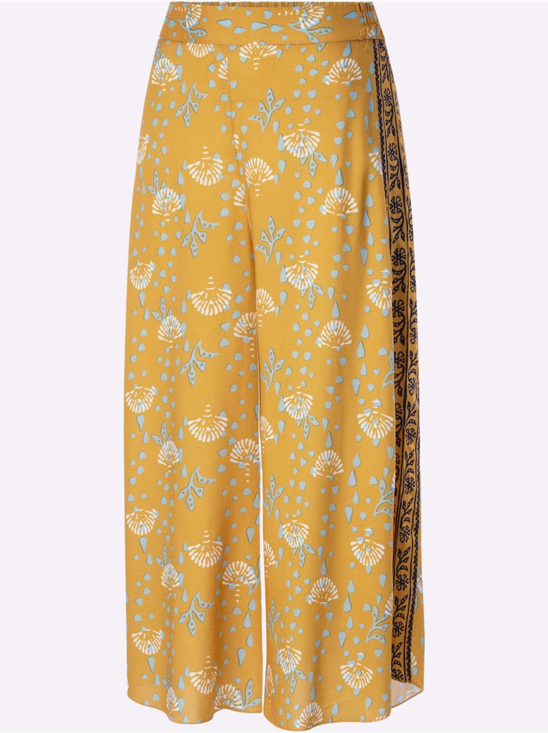 Pantalon Pure Viscose - Taille Standard - Helline Ocre - Kiabi