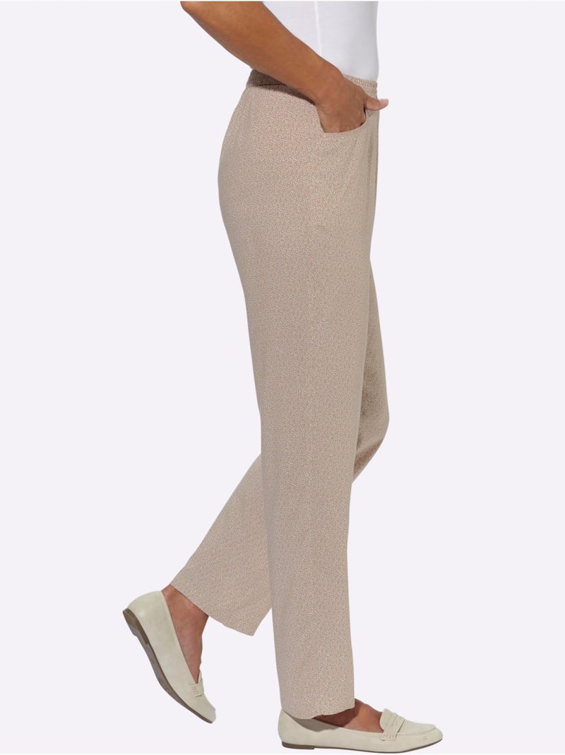 Pantalon Pure Viscose - Taille Standard - Witt Beige - Kiabi