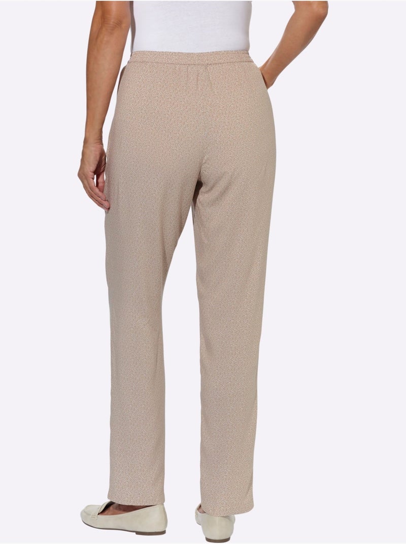 Pantalon Pure Viscose - Taille Standard - Witt Beige - Kiabi