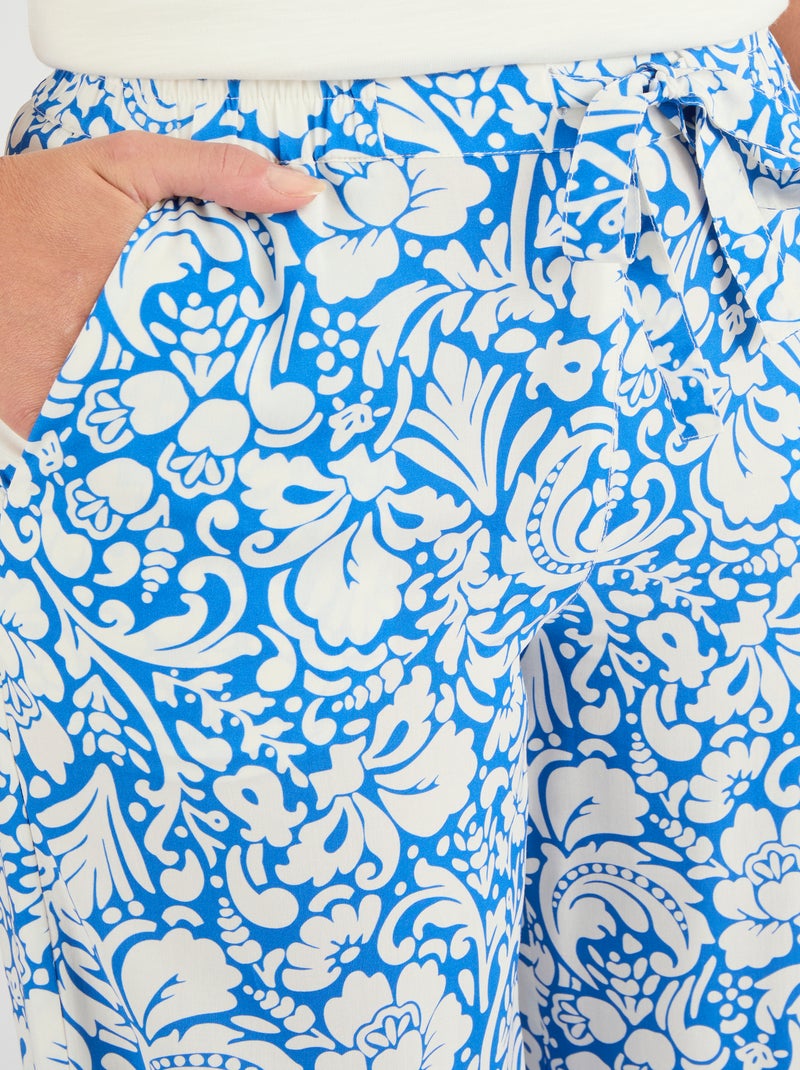 Pantalon pure viscose Climatyl - Damart Bleu - Kiabi