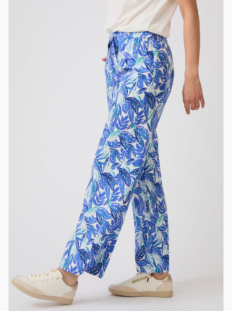 Pantalon pure viscose climatyl - damart Vert émeraude - Kiabi