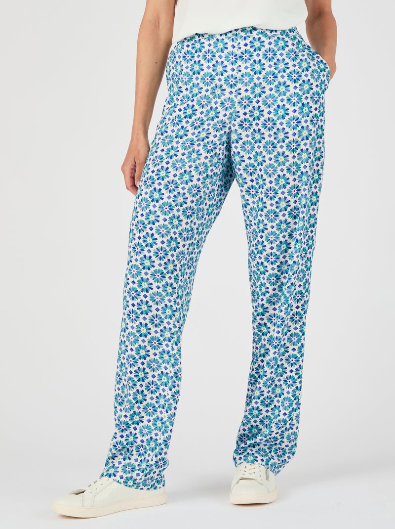 Pantalon pure viscose Climatyl - Damart Vert - Kiabi