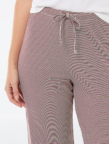 Pantalon pyjama en maille stretch