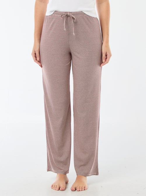 Pantalon pyjama en maille stretch - Kiabi