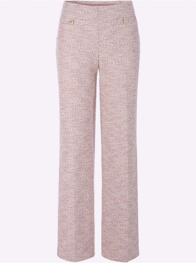 Pantalon qualité bouclée - taille standard - witt Bois de rose - Kiabi